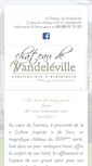 Mobile Screenshot of chateau-vandeleville.com